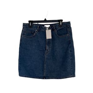H&M denim mini skirt